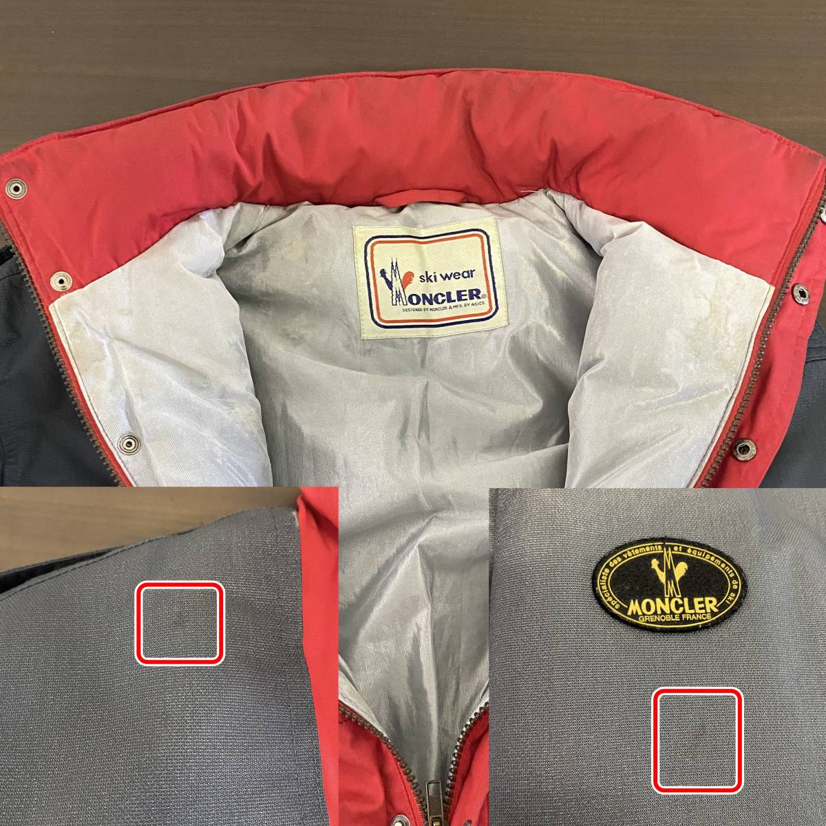 80-90年代【MONCLER】ski wear モンクレール スキーウェア アシックス社製 GORETEX ゴアテックス ダウンジャケット 80s 90s ビンテージ