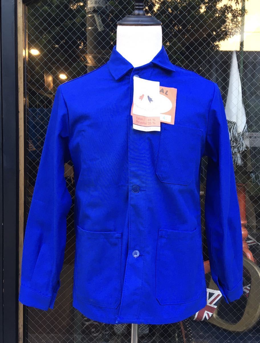 UKvintage DeadStock work jacket ワークジャケット イギリス 古着 ヴィンテージ ビンテージ ジャケット カバーオール ワーク ブルー MV844_画像1