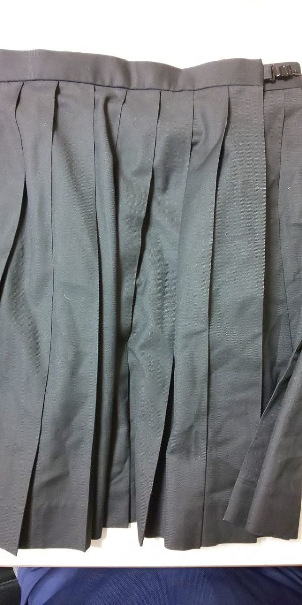 【服飾】 レディース ミニ スカート 2枚 セット プリーツ Lサイズ 巻きスカート 風 裏地キュロット Sサイズ ウエスト平置きで64㎝程_画像2