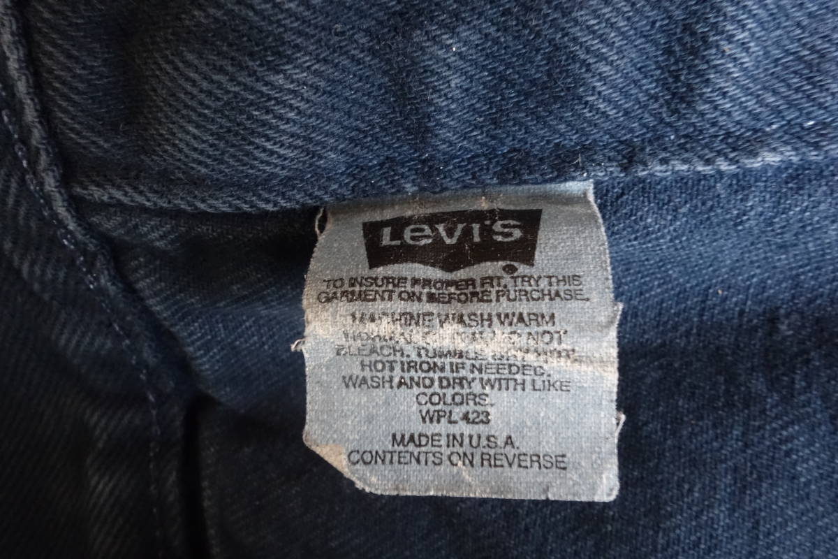 ●レア品 Levi's リーバイス USA製 サード Gジャン 後染め 米国製 オレンジタブ ５７５０８ デニムジャケット_画像9