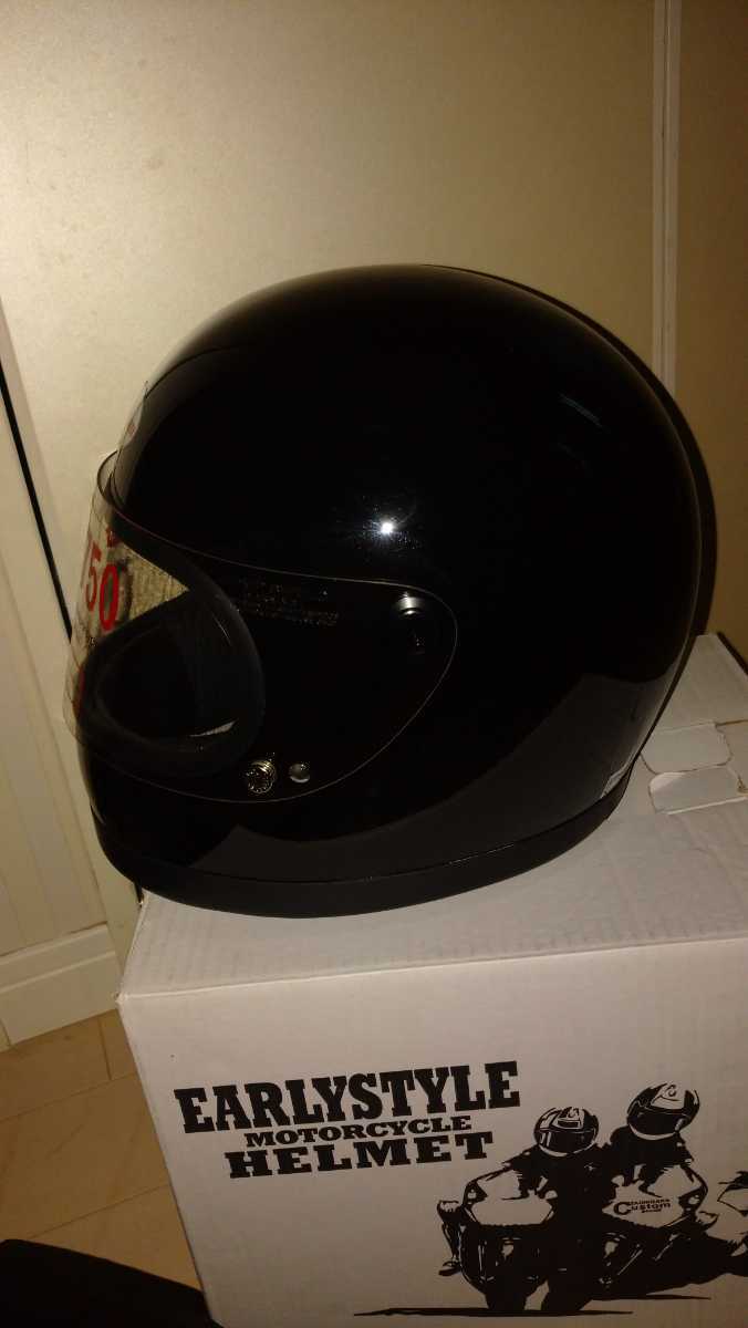 立花GT750 フルフェイスヘルメット L 新品 未使用 希少 本物 族ヘル カフェヘル 一点物_画像2