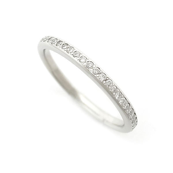 激安超特価 最大80%オフ 【緑屋質屋】ヴァンドーム青山 ハーフサークル ダイヤ リング 0.12ct Pt950【中古】 指輪
