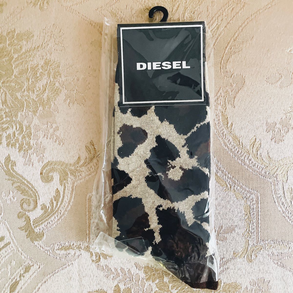 ディーゼル DIESEL クルーソックス 靴下 レディース 迷彩柄 カモフラージュ柄 レッグウェア