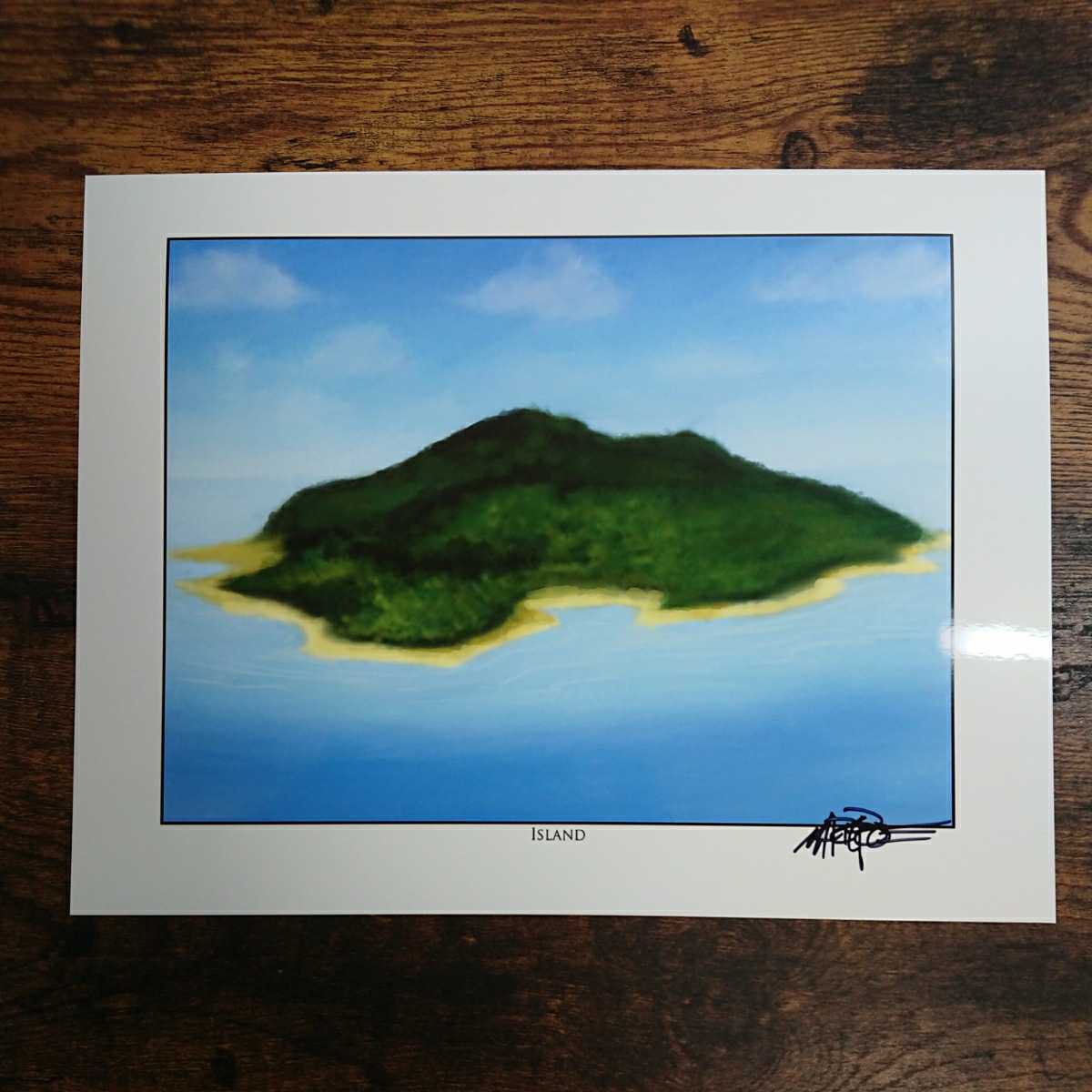 2022公式店舗 MTG《島/Island》昼 Mark Poole サイン入りアート