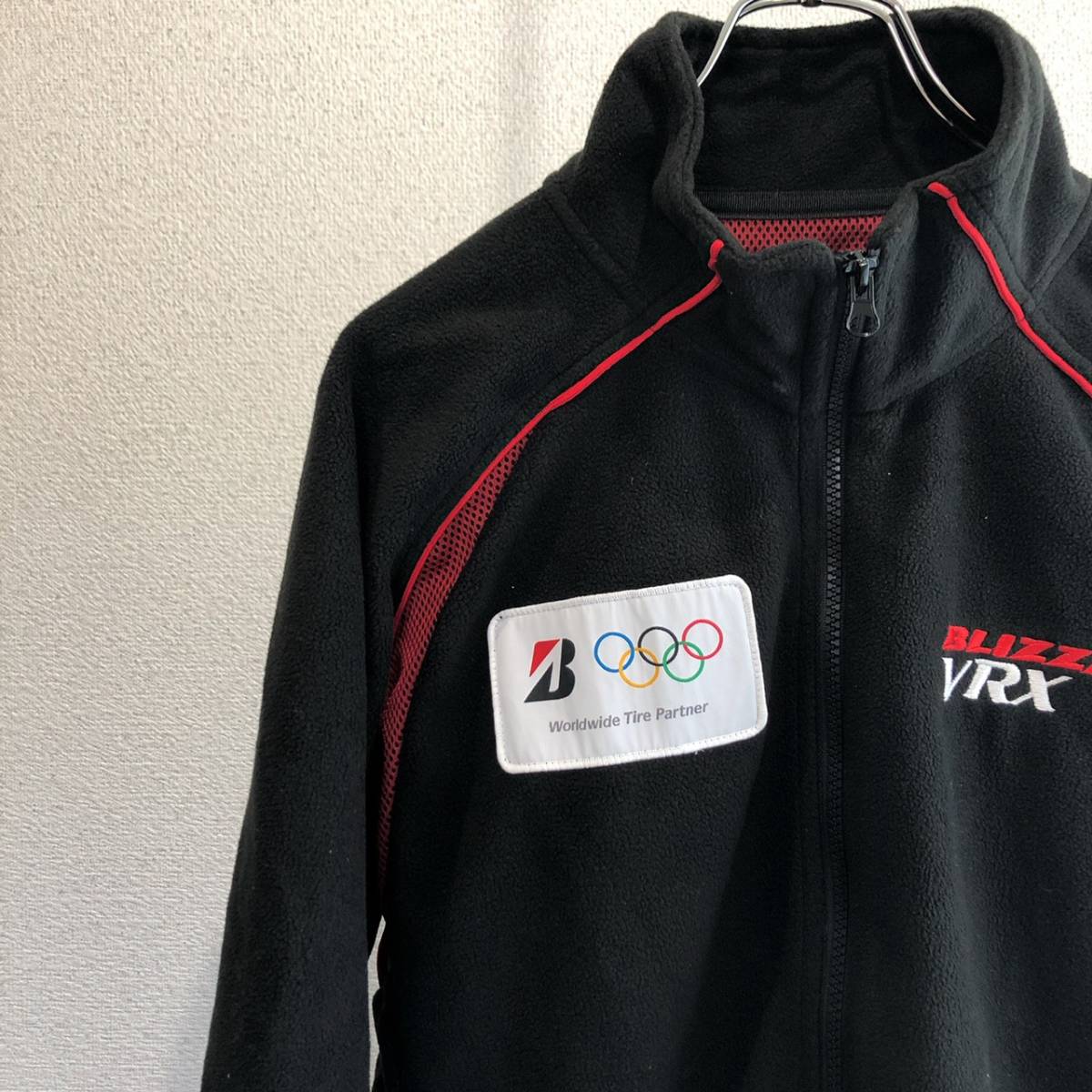 【五輪】ブリヂストンブリザック オリンピック スポンサー フリース ジャケット BRIDGESTONE BLIZZAK VRX  （ふ150）の画像2