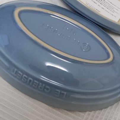 ルクルーゼ オーバルボール 23cm 2個セットコースタルブルー ルクルーゼ オーバルボール 23cm 2個セットコースタルブルー