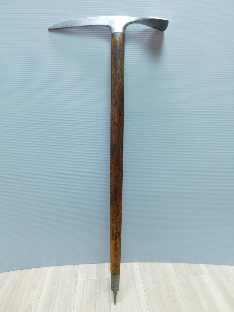 希少ビンテージピッケル】akita moriya ウッドシャフト 秋田 森谷