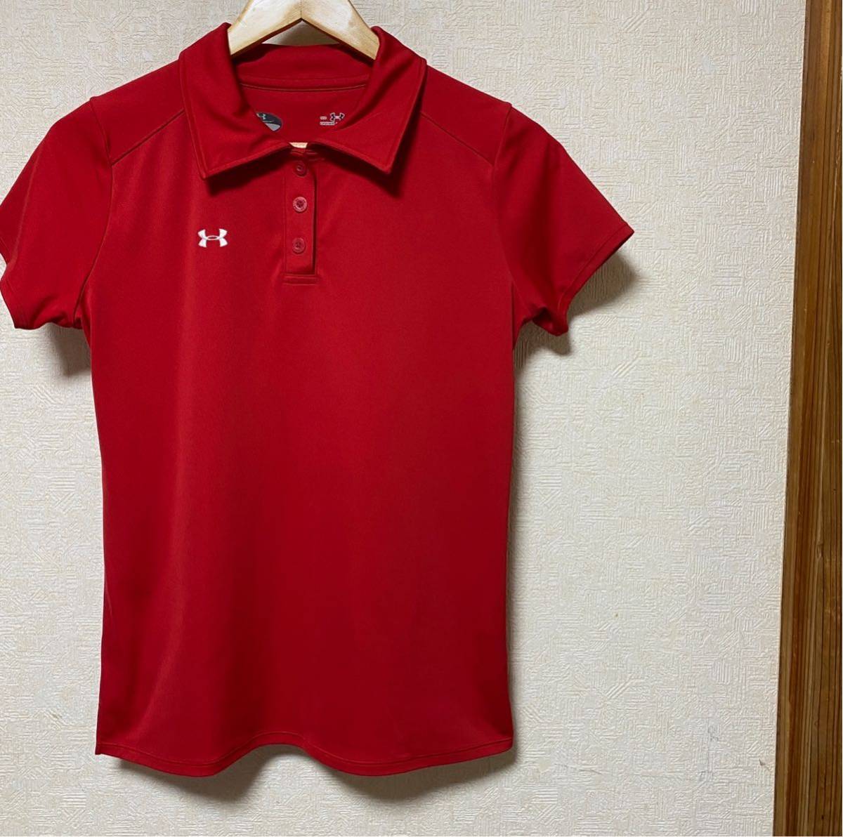  Under Armor red polo-shirt 