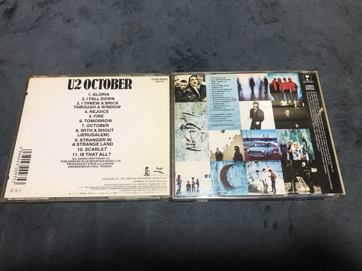 CD U2 October ,Achtung Baby