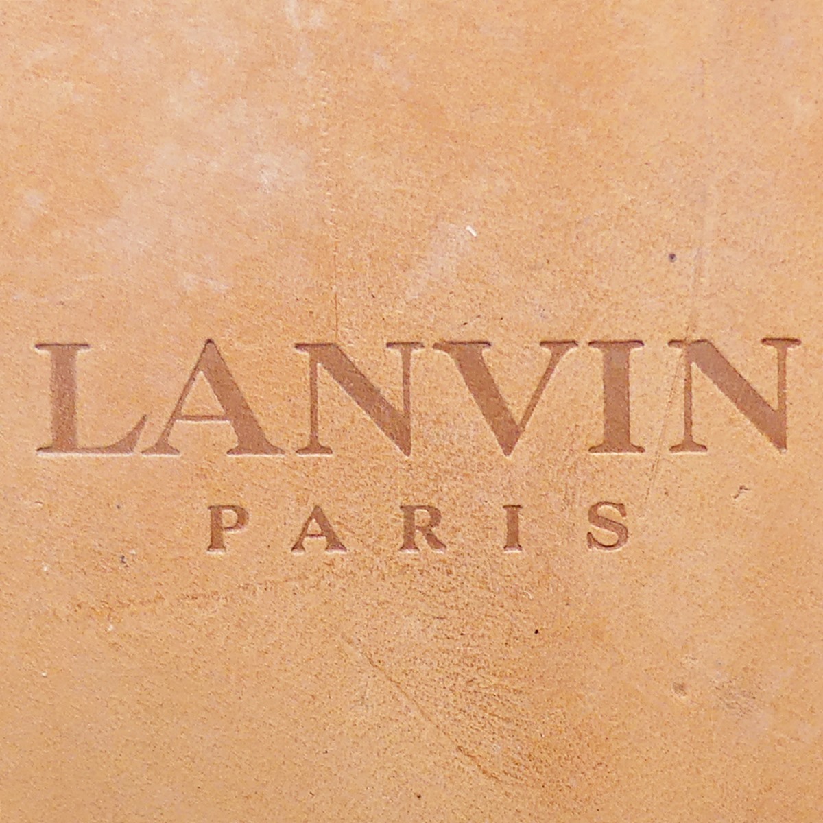 即決★日本製 LANVIN★26cm レザーレースアップシューズ ランバン メンズ 茶 ブラウン 本革 ビジネスシューズ 本皮 ストレートチップ 革靴