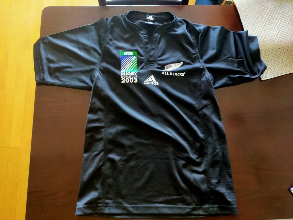 2003ラグビーワールドカップ オールブラックス ユニフォーム 本物アディダス 限定品 ニュージーランド代表 Adidas 正規品