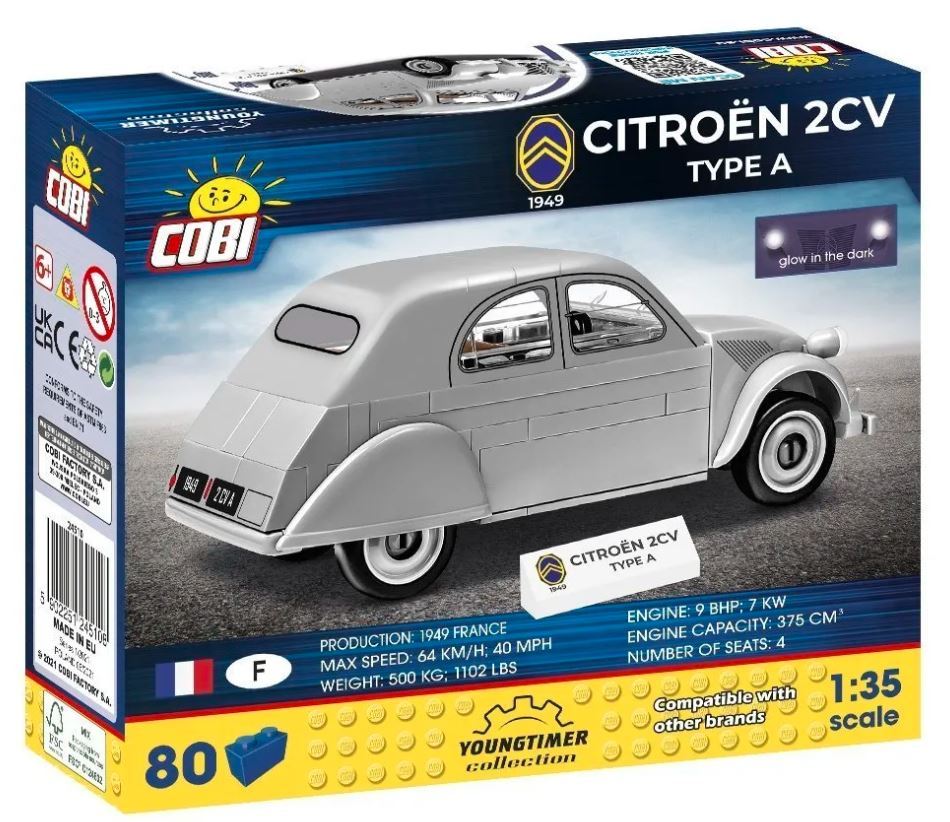COBI block * 1/35 scale automobile * Citroen 2CV Type A 1949 / Citroen 2CV Type A 1949 * new goods / unopened * EU made 