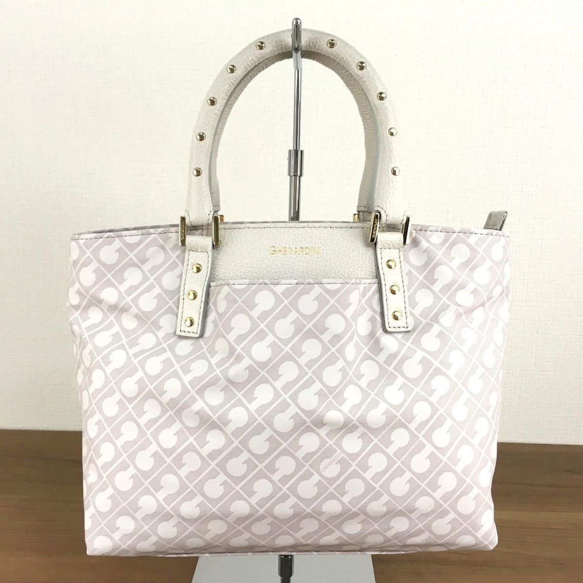 ☆送料無料☆ 未使用品 GHERARDINI 2WAYバッグ ホワイト ハンドバッグ