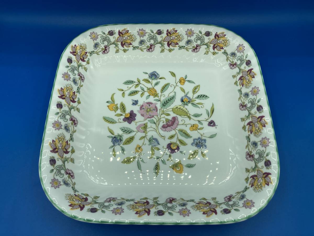 【未使用 箱あり】MINTON ミントン ★HADDON HALL ★プレート スクエアディッシュ ★サイズ 260×高さ45mm