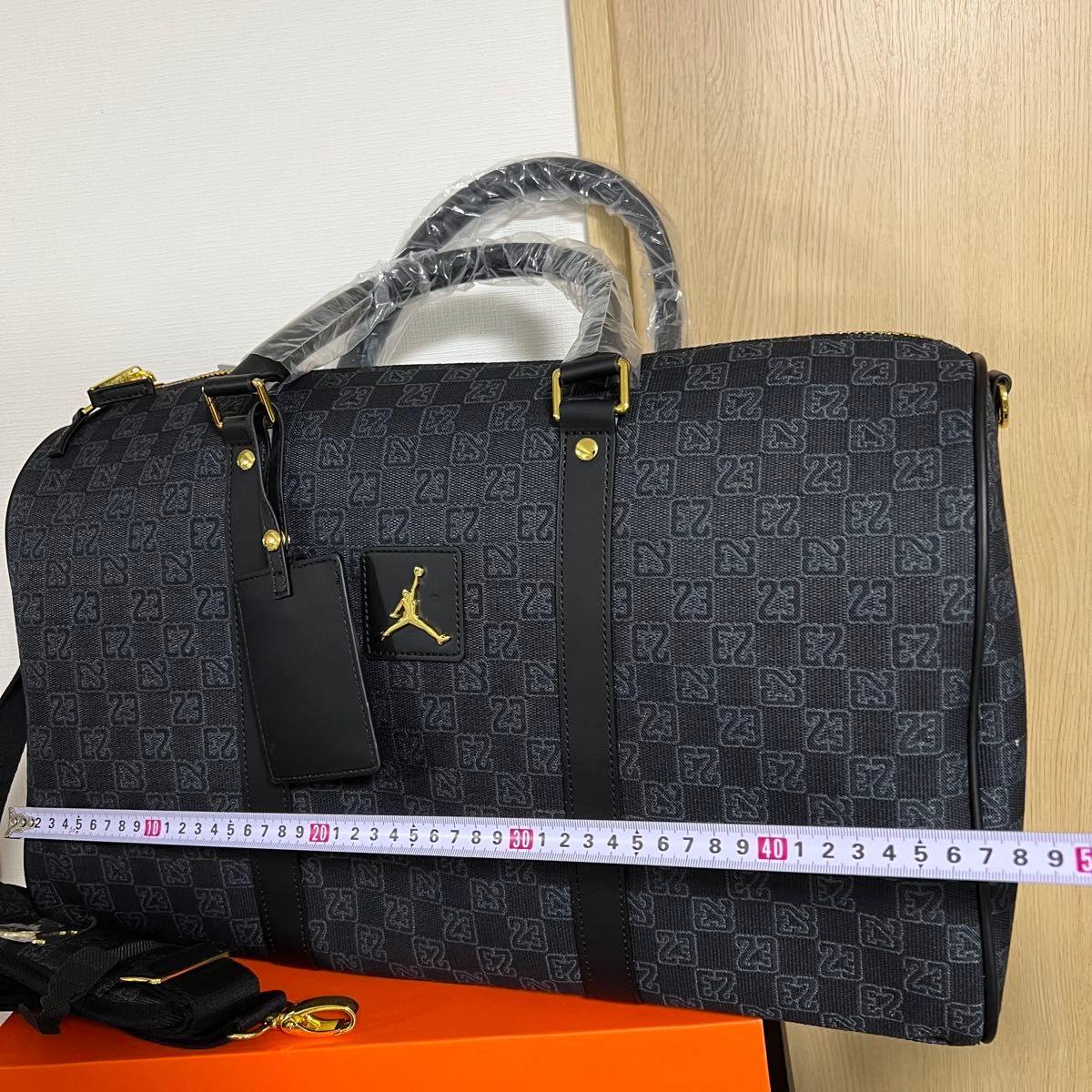 JORDAN BRAND MONOGRAM DUFFLE BAG BLACK ジョーダン ボストンバッグ
