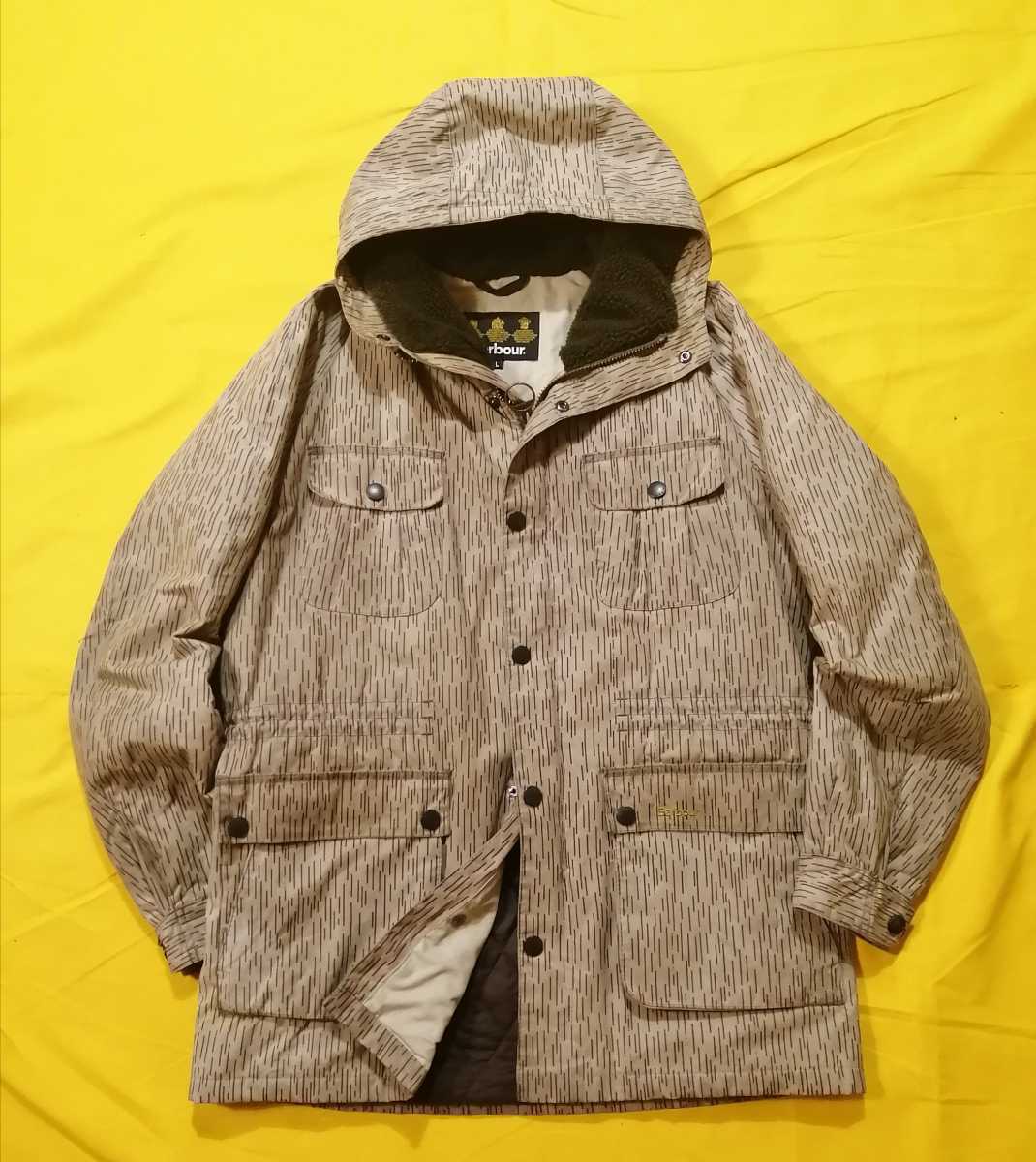 希少モデル　Barbour smu　brindle wax L バブアー　ヘビーウェイト　ミリタリー　マウンテンパーカー　レインドロップカモ　 tokito トキト