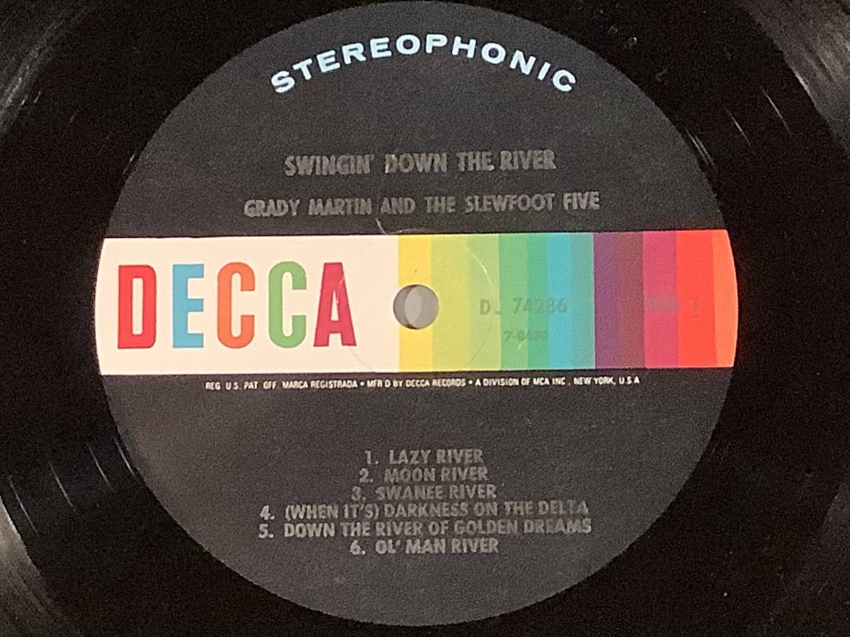 LP(オリジナル)●Grady Martin & The Slewfoot Five／Swingin' down the River●_画像4