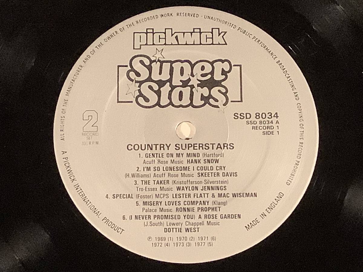 LP(2枚組・カントリー)●COUNTRY SUPER-STARS●良好品！_画像7