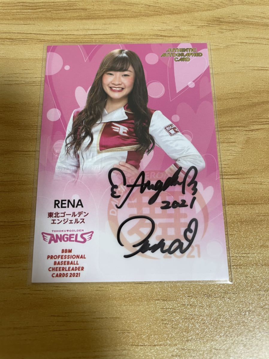 BBM 2021 チアリーダー　舞　ANGELS RENA 直筆サインカード　90枚限定　東北楽天ゴールデンイーグルス_画像1