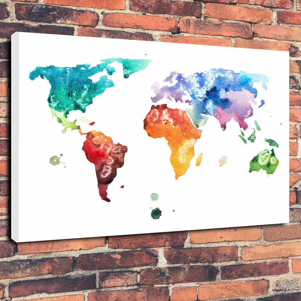 安い買付 世界地図 高級 キャンバス アート パネル ポスター A１ 海外 雑貨 グッズ おしゃれ 写真 絵 雑貨 壁紙 地図 マップ ワールドマップ カフェ