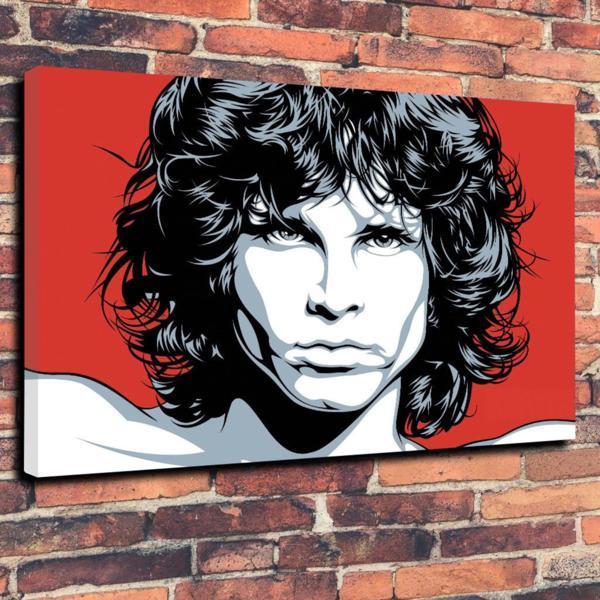 ジム・モリソン Jim Morrison 高級 キャンバス アート パネル ポスター 絵 76x50x3cm 海外 大きい グッズ おしゃれ 写真 雑貨 フレーム_画像1