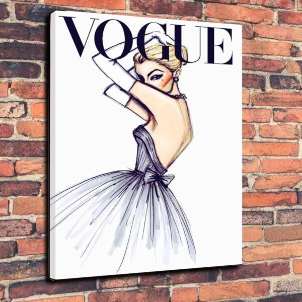 有名なブランド Vogue ヴォーグ 英字 高級 キャンバス アート 絵 ポスター A1 海外 雑貨 グッズ 英語 おしゃれ かわいい カフェ ファッション その他