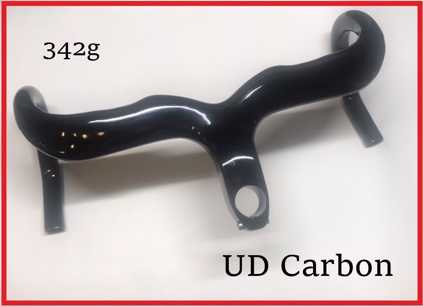 古典 ☆342g UD 光沢400x100mmステム一体ハンドル☆ ドロップハンドル