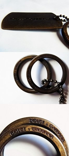  не использовался товар Италия производства D&G Dolce & Gabbana Dolce&Gabbana брелок для ключа кольцо для ключей цепочка для ключей подвеска plate 