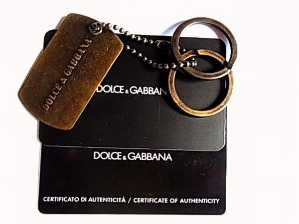  не использовался товар Италия производства D&G Dolce & Gabbana Dolce&Gabbana брелок для ключа кольцо для ключей цепочка для ключей подвеска plate 