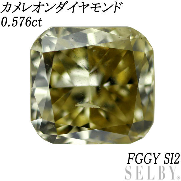 高質 0.576ct ルース ダイヤモンド カメレオン FGGY SELBY G/G【企画商品】 SI2 ダイヤモンド