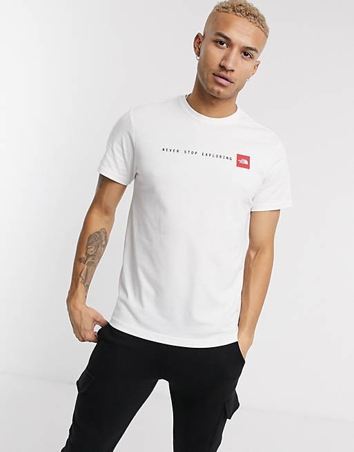 THE NORTH FACE ノースフェイス　tシャツ 半袖　白　NSE t-shirt　海外XSサイズ