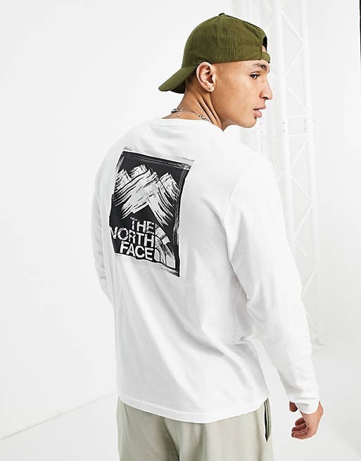 THE NORTH FACE ノースフェイス　長袖　ロンT ロング tシャツ ホワイト 白 ストロークマウンテン 海外Lサイズ