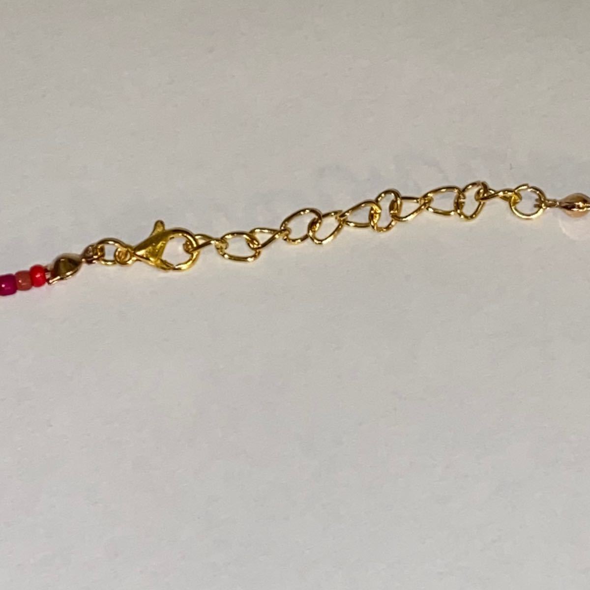 ビーズネックレス アクセサリー ハンドメイド ハート ニコちゃん ビーズネックレス アクセサリー ハンドメイド ハート ニコちゃん