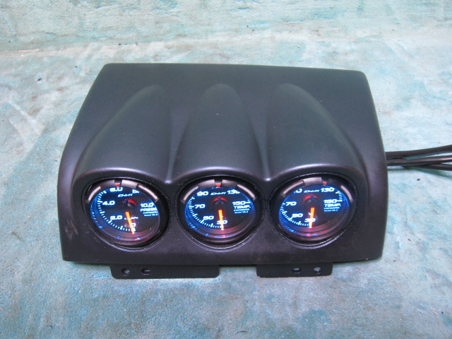  out of print Defi advance CR 4 point set water temperature gage / oil temperature gauge / oil pressure gauge blue 52Φ boost controller white 60Φ sensor attaching ER34 R34 Skyline 