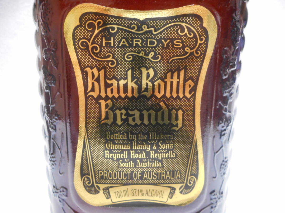 格安古酒Black Bottle ブラックボトル POT STILL Brandy ブランデー オーストラリア 箱付 700ml★X99-171_画像3