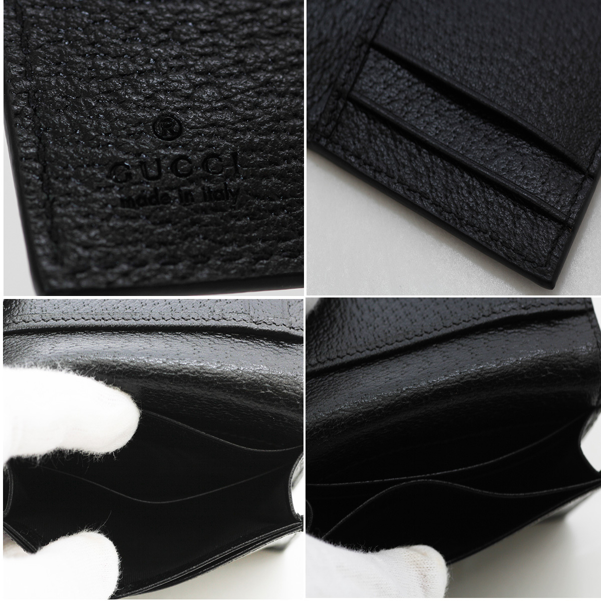 GUCCI グッチ レザー GGマーモント ダブルG 名刺入れ カード