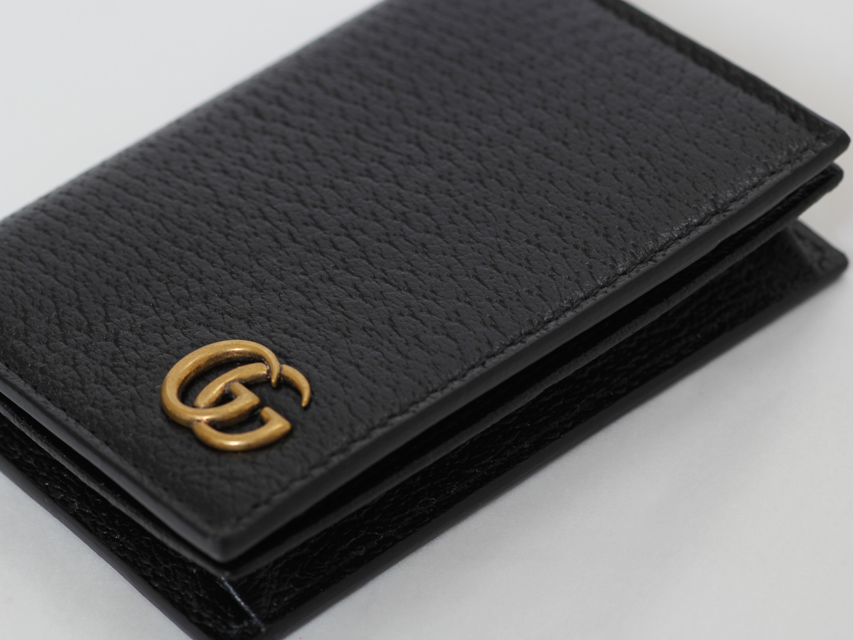 GUCCI グッチ レザー GGマーモント ダブルG 名刺入れ カードケース