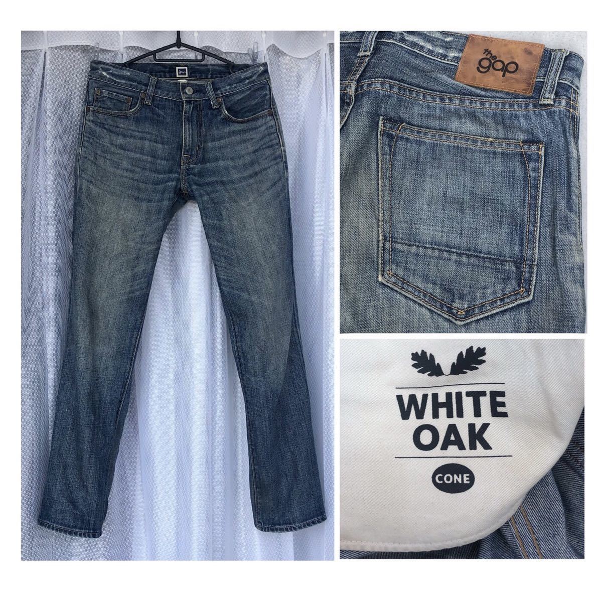  blue GAP white oak / corn Denim *REGULAR FIT STRAIGHT/W30* red ear American made cloth cell bijiWHITE OAK/CONE DENIM Gap jeans 