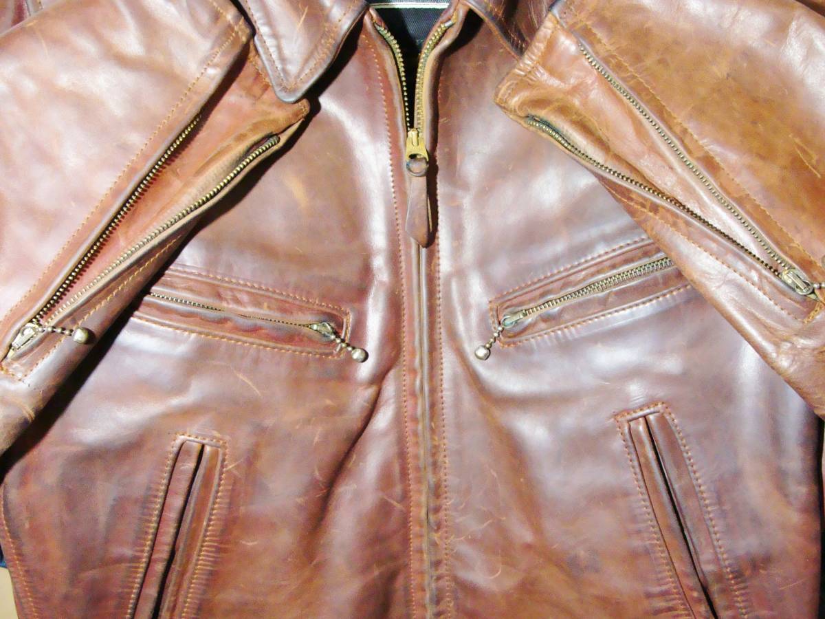 AERO LEATHER aero leather * single collar horse leather hose leather rider's jacket blouson 