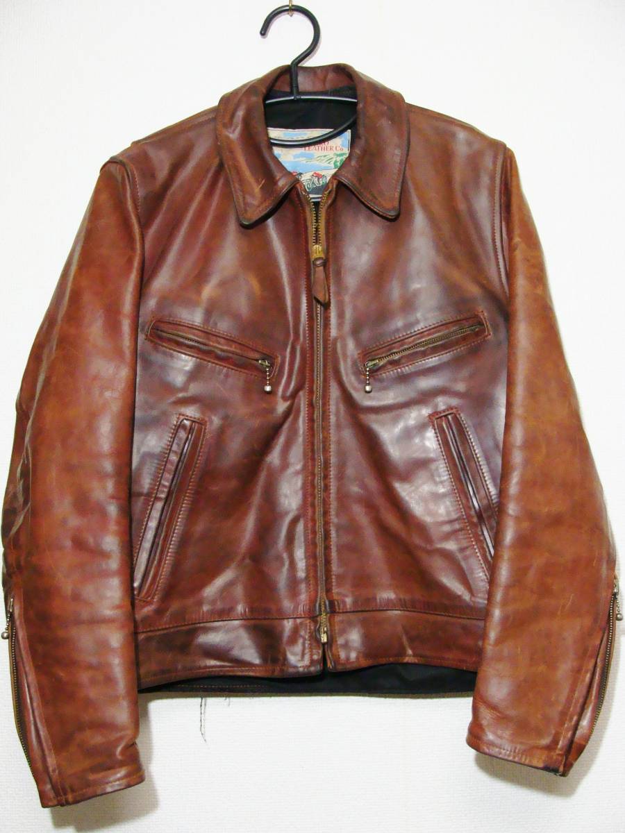 AERO LEATHER aero leather * single collar horse leather hose leather rider's jacket blouson 