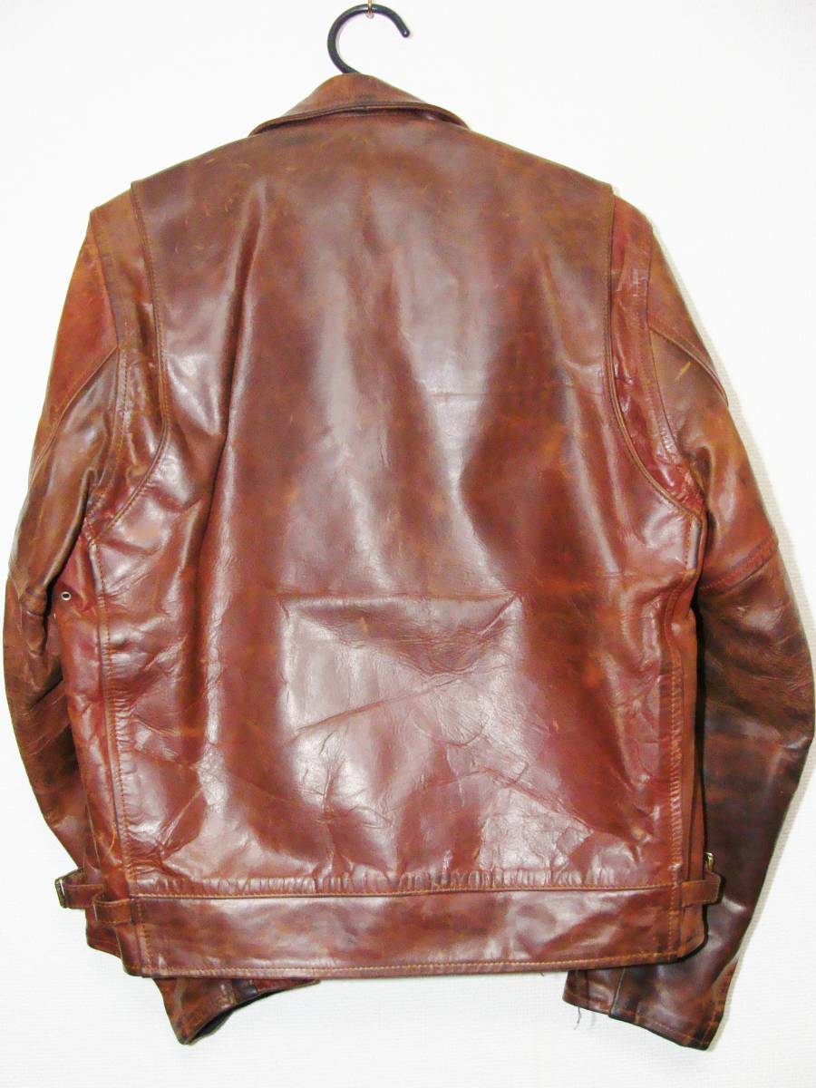 AERO LEATHER aero leather * single collar horse leather hose leather rider's jacket blouson 