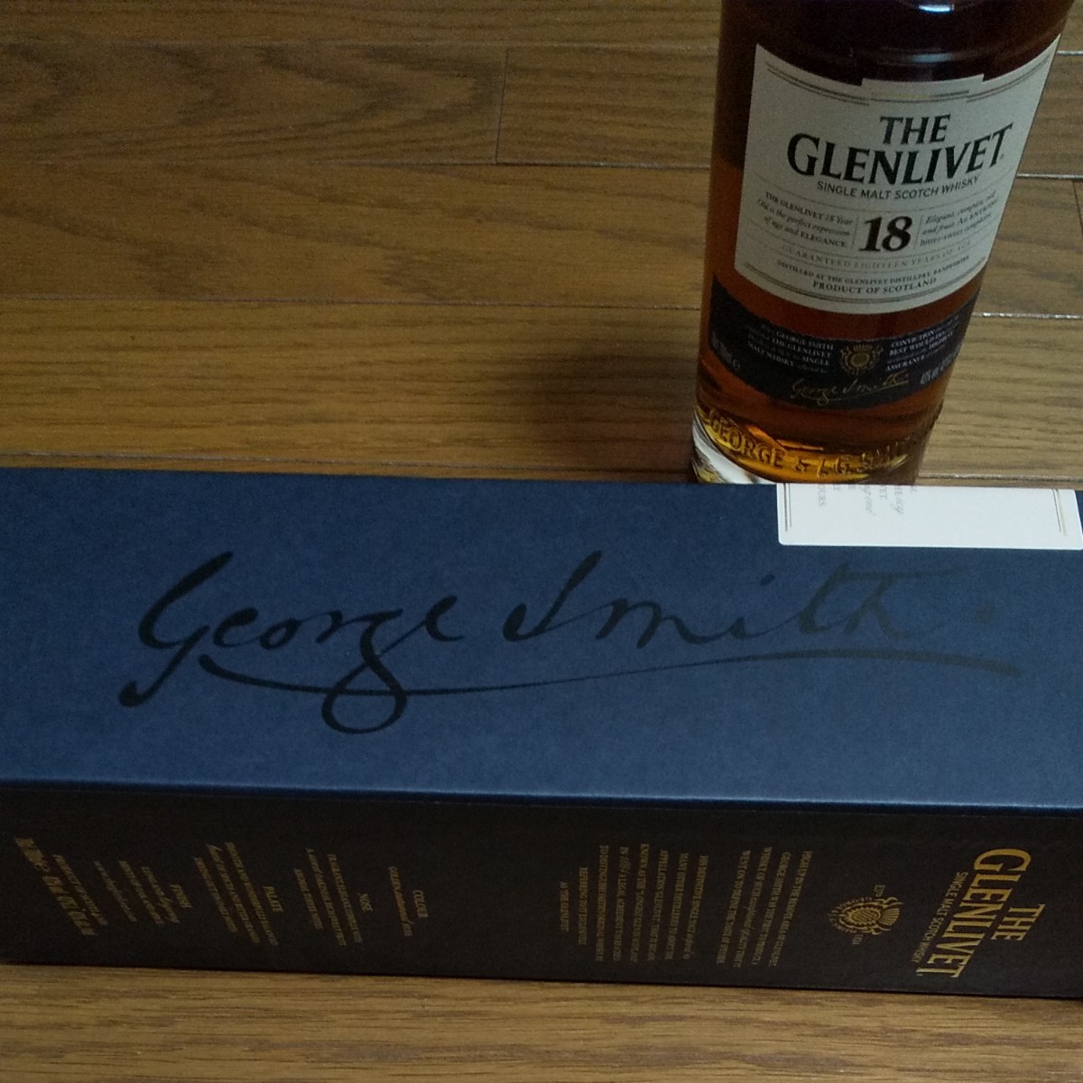 【未開封】GLENLIVET グレンリベット18年シングルモルト 箱付き スコッチウイスキー　 旧ボトル　43度