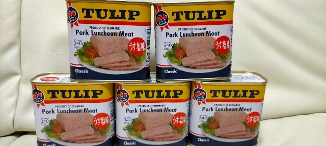 【チューリップ】★ポークランチョンミート★３4０ｇ×５缶★ TULIP Pork_画像1