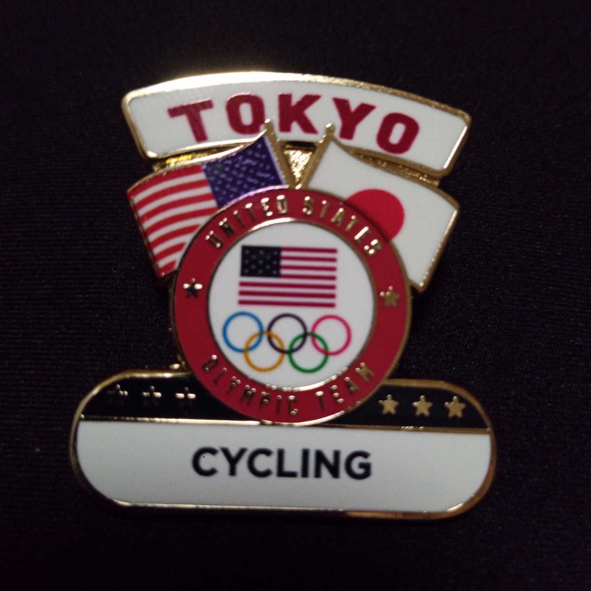 値下げ中！アメリカ代表　ピンバッチ　USA 東京オリンピック2020　CYCLING