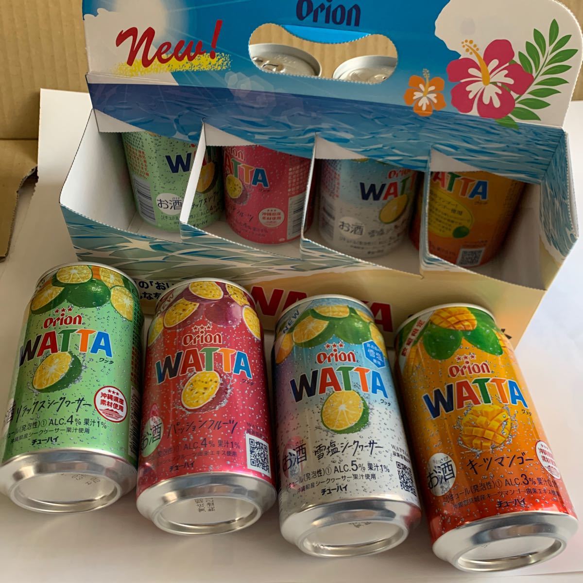 沖縄 オリオンビール WATTA缶チューハイ8缶セット