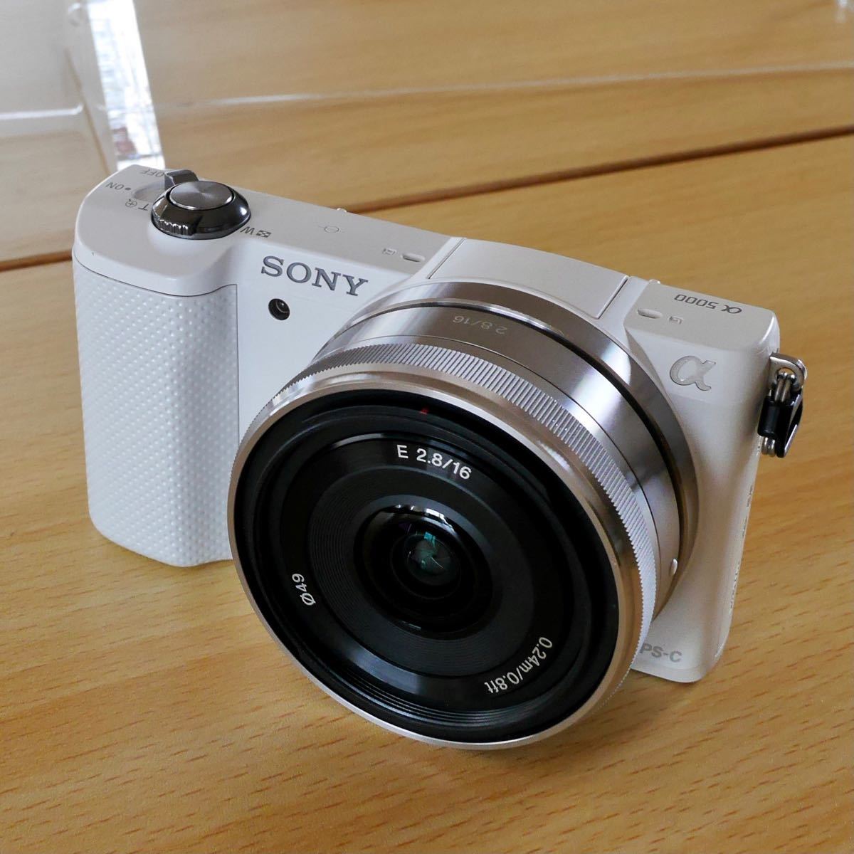 ソニー sony α5000 ミラーレス一眼カメラ 16mm/2 8 パンケーキ ソニー sony α5000 ミラーレス一眼カメラ 16mm/2 8 パンケーキ