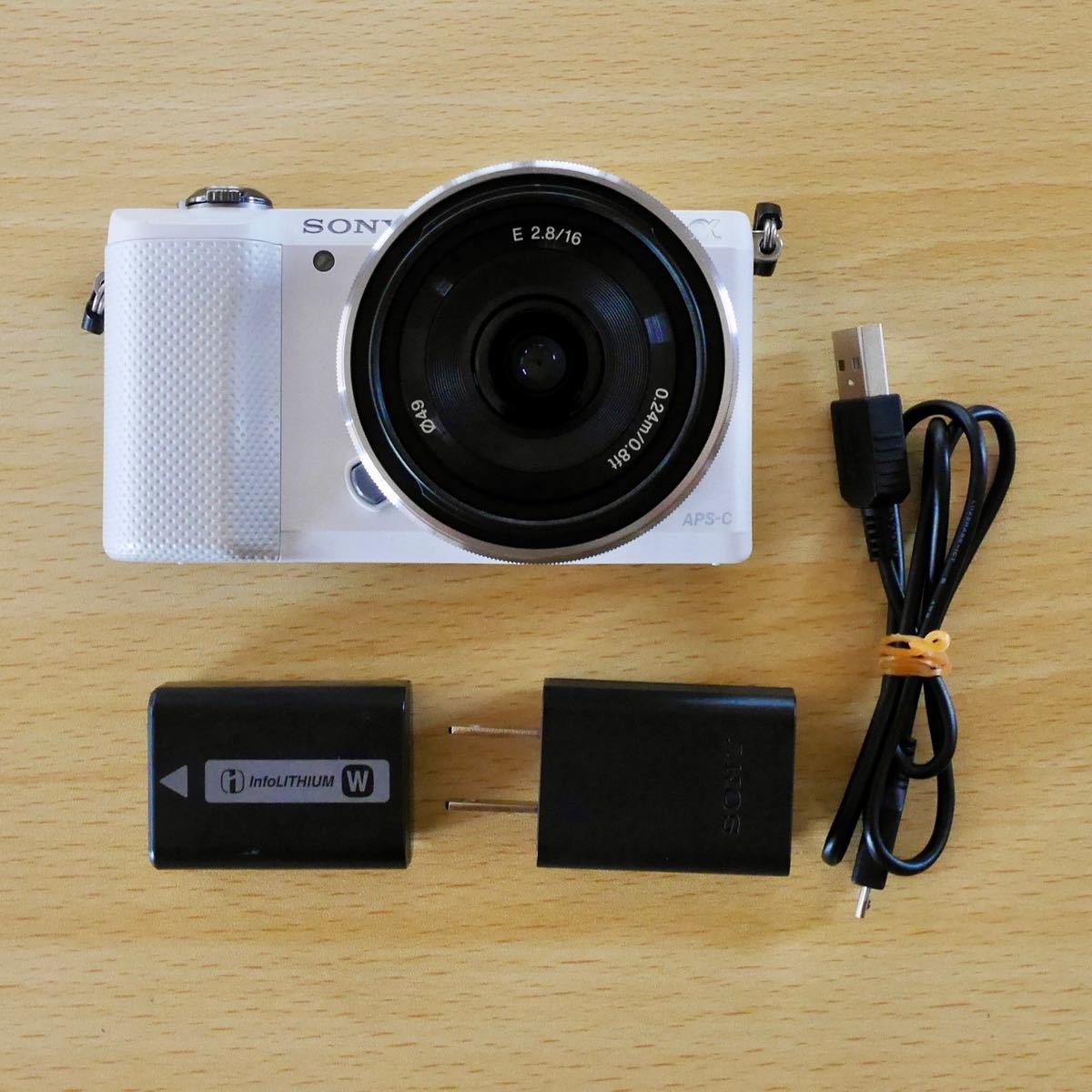 ソニー sony α5000 ミラーレス一眼カメラ 16mm/2 8 パンケーキ ソニー sony α5000 ミラーレス一眼カメラ 16mm/2 8 パンケーキ