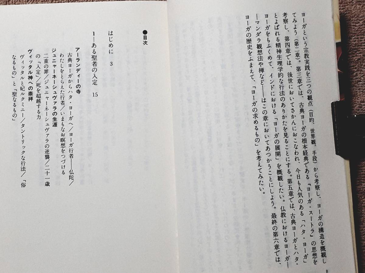 送料無料！　古本 古書　ヨーガの哲学　立川武蔵 　講談社現代新書　１９８８年　初版　　ムドラー ハタヨーガ チャクラ 密教 モークシャ