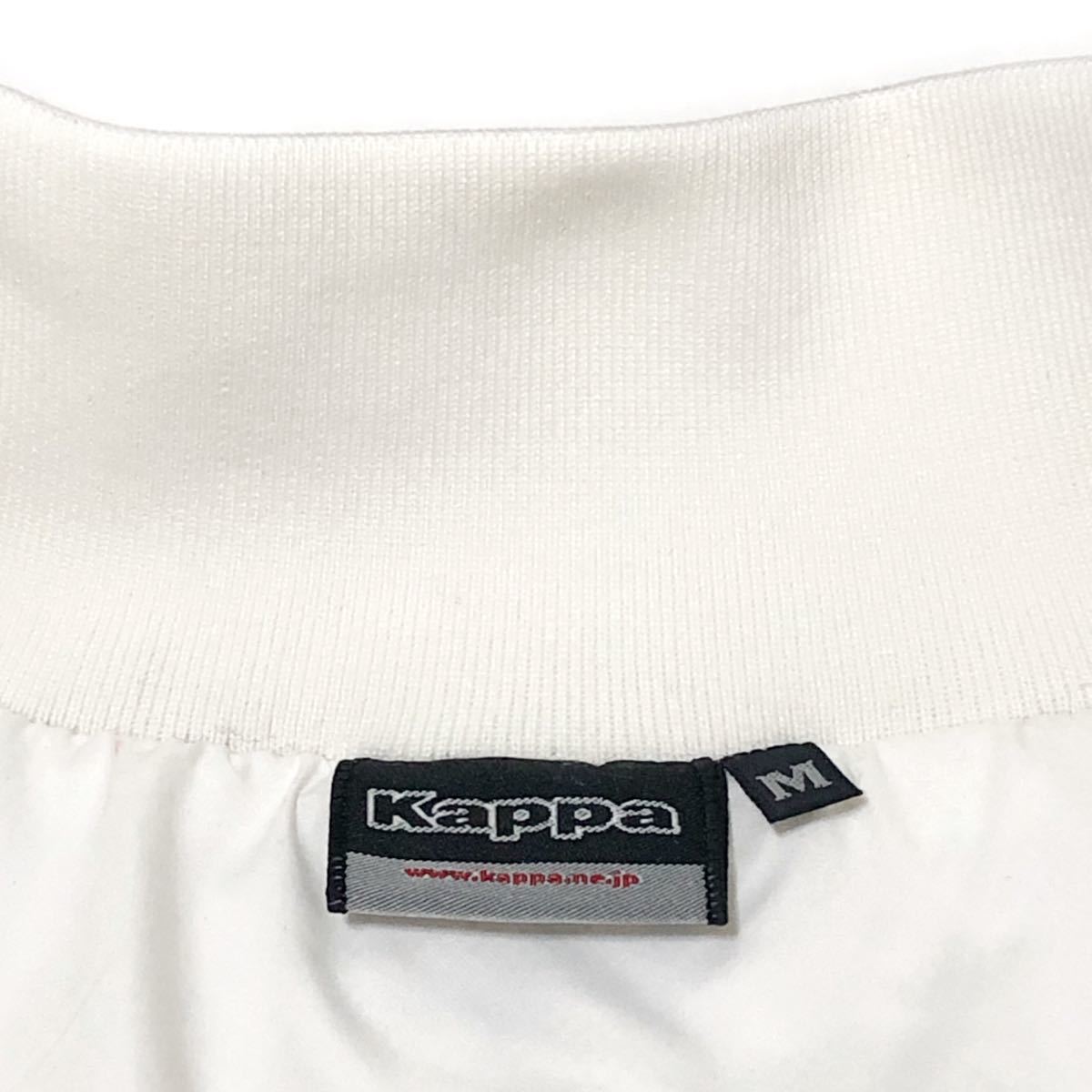 Kappa カッパ★ジップアップブルゾン トラックジャケット 裏メッシュ ホワイト 白 メンズの画像8