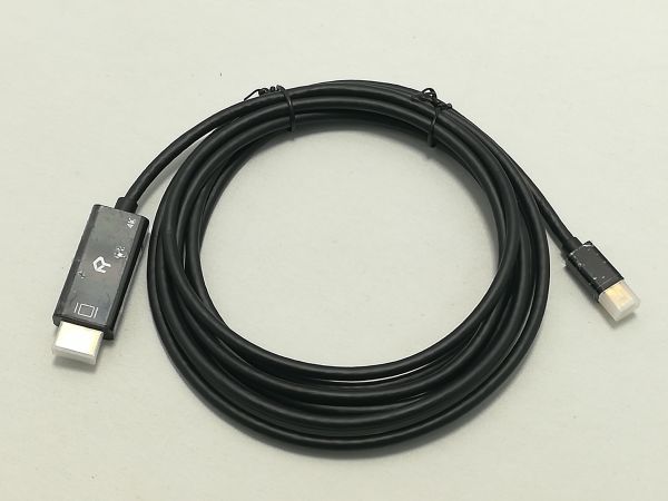 中古品★Rankie 変換ケーブル Thunderbolt Mini DisplayPort - HDMI 1080P対応 3m ブラック_画像2